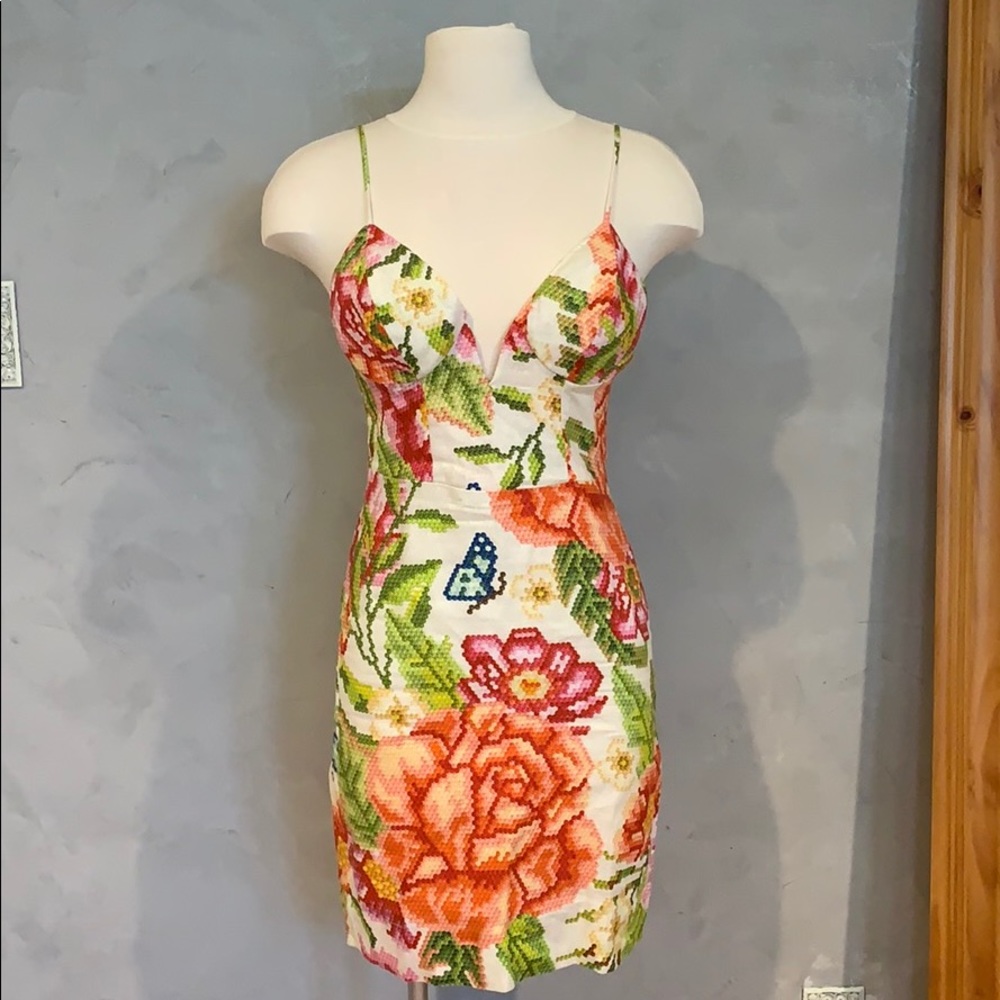 NWT Farm Rio Vintage Floral Mini Dress